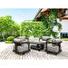 Anderson Teak Outdoor Set Anderson Teak Granada 5pc Deep Seating Patio Lounger Set