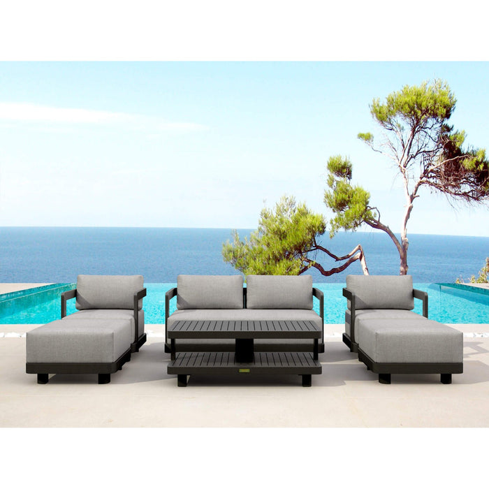 Anderson Teak Outdoor Set Anderson Teak Granada 6pc Deep Seating Outdoor Lounger Set