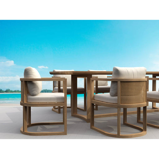 Anderson Teak Outdoor Set Anderson Teak Junus Dining Armchair and Dining Table Outdoor Set