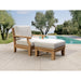 Anderson Teak Outdoor Set Anderson Teak Riviera Deep Seating Armchair and Ottoman Set