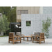 Anderson Teak Outdoor Set Anderson Teak SouthBay 4pc Armchair and Round Coffee Table Set