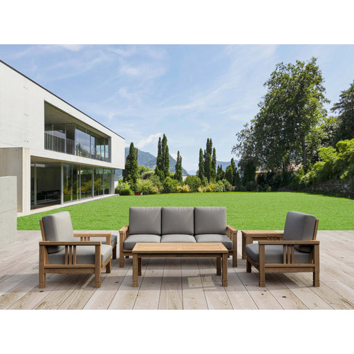 Anderson Teak Outdoor Set Anderson Teak SouthBay 6pc Outdoor Patio Deep Seating Set