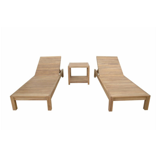 Anderson Teak Outdoor Set Anderson Teak SouthBay Outdoor Wood Sun Lounger Set