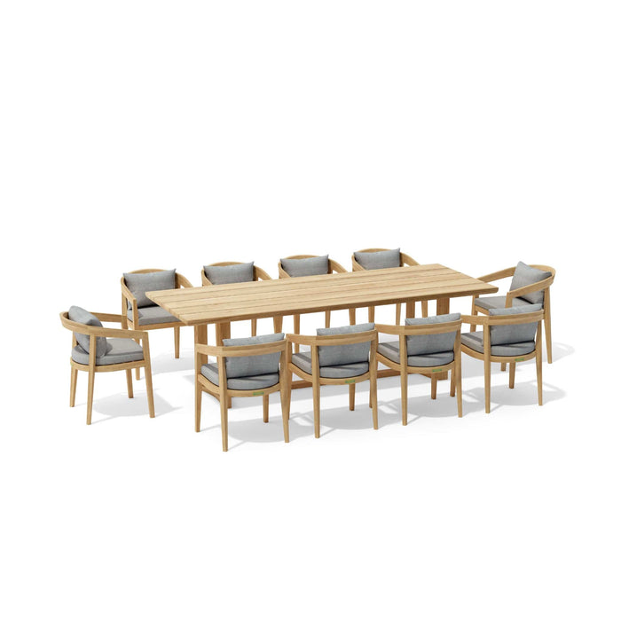 Anderson Teak Outdoor Set Anderson Teak Toscana Dining Table and Dining Chair Outdoor Set