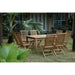 Anderson Teak Outdoor Set Anderson Teak Windsor 47″ Square Dining Table and Folding Chair Set