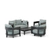 Anderson Teak Outdoor Set Mist Anderson Teak Coronado 5pc Deep Seating Lounger Set