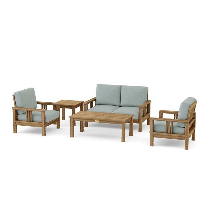 Anderson Teak Outdoor Set Mist Anderson Teak SouthBay Deep Seating 5-Piece Conversation