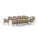 Anderson Teak Outdoor Set Mist Anderson Teak Toscana Dining Table and Dining Chair Outdoor Set