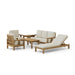 Anderson Teak Outdoor Set Natural Anderson Teak SouthBay 6pc Deep Seating with Lounger Set