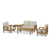 Anderson Teak Outdoor Set Natural Anderson Teak SouthBay Deep Seating 5-Piece Conversation