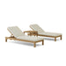 Anderson Teak Outdoor Set Natural Anderson Teak SouthBay Outdoor Wood Sun Lounger Set