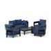 Anderson Teak Outdoor Set Navy Anderson Teak Coronado 5pc Deep Seating Lounger Set