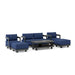 Anderson Teak Outdoor Set Navy Anderson Teak Granada 6pc Deep Seating Outdoor Lounger Set