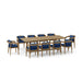 Anderson Teak Outdoor Set Navy Anderson Teak Toscana Dining Table and Dining Chair Outdoor Set