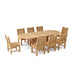 Anderson Teak Outdoor Set None Anderson Teak  106″ Oval Dining Table and Dining Chair Outdoor Set