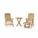 Anderson Teak Outdoor Set None Anderson Teak 4pc Katana Outdoor Patio Reclining Set