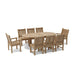 Anderson Teak Outdoor Set None Anderson Teak 79″ Oval Dining Table, Dining Chair and Armchair Set