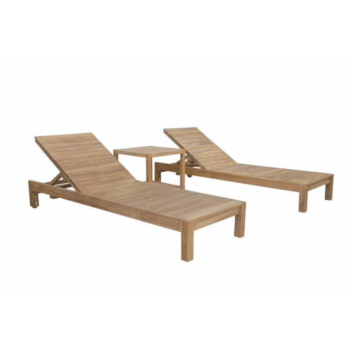 Anderson Teak Outdoor Set None Anderson Teak SouthBay Outdoor Wood Sun Lounger Set