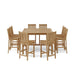 Anderson Teak Outdoor Set None Anderson Teak Windsor 59″ Square Bar Table and Bar Chair Set