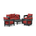 Anderson Teak Outdoor Set Pomegranate Anderson Teak Coronado 5pc Deep Seating Lounger Set