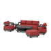 Anderson Teak Outdoor Set Pomegranate Anderson Teak Granada 6pc Deep Seating Aluminum Lounger Set