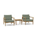 Anderson Teak Outdoor Set Sage Anderson Teak 3pc Amalfi Outdoor Patio Wood Deep Seating Set