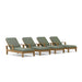 Anderson Teak Outdoor Set Sage Anderson Teak 4 pcs Brianna Sun Lounger Deep Seating Outdoor Set