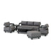 Anderson Teak Outdoor Set Slate Anderson Teak Granada 6pc Deep Seating Aluminum Lounger Set