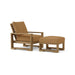 Anderson Teak Outdoor Set Teak Anderson Teak Capistrano Deep Seating Armchair and Ottoman Set