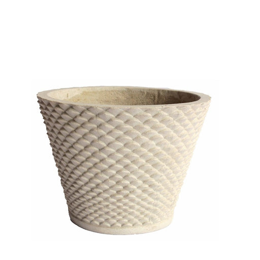 Anderson Teak Planter Anderson Teak Cadiz White Antique Finish Round Planter