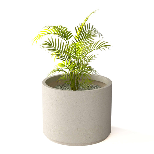 Anderson Teak Planter Anderson Teak Grand Park White Limestone Round Planter