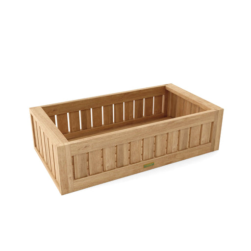 Anderson Teak Planter Anderson Teak Straight Modular Rectangular Wood Planter