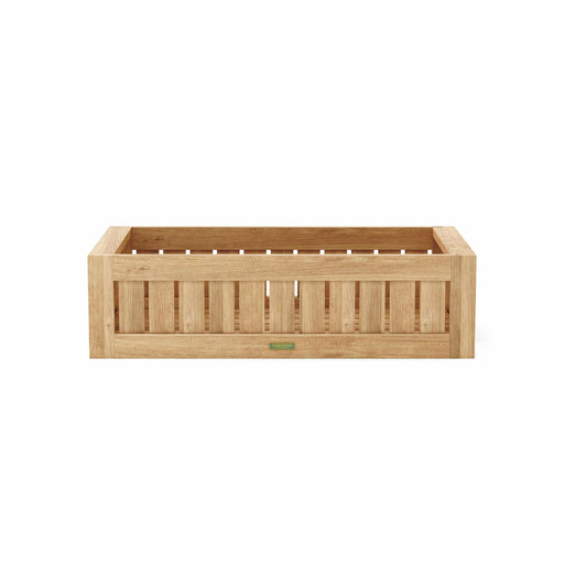 Anderson Teak Planter Anderson Teak Straight Modular Rectangular Wood Planter