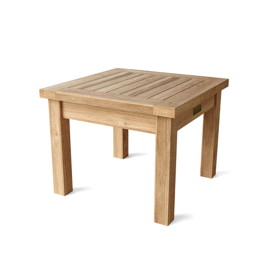 Anderson Teak Side Table Anderson Teak Bahama 20″ Mini Square Wood Outdoor Side Table