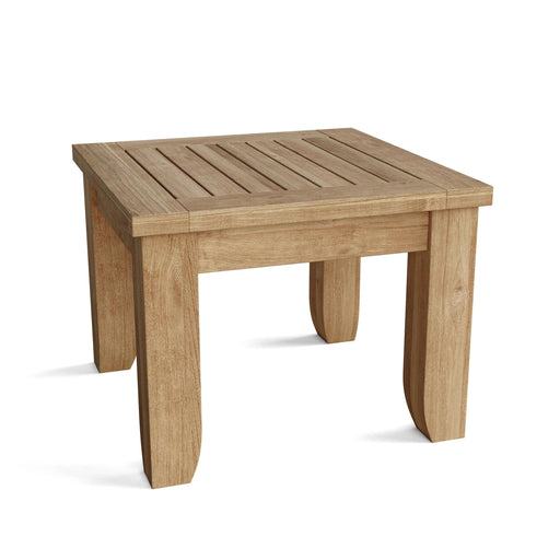 Anderson Teak Side Table Anderson Teak Cordoba 22″ Outdoor Wood Square Side Table