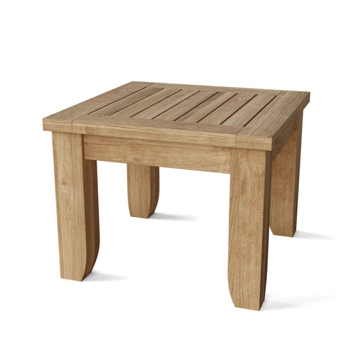 Anderson Teak Side Table Anderson Teak Cordoba 22″ Outdoor Wood Square Side Table