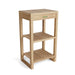 Anderson Teak Side Table Anderson Teak Outdoor Wood Towel Table with 2-Shelf