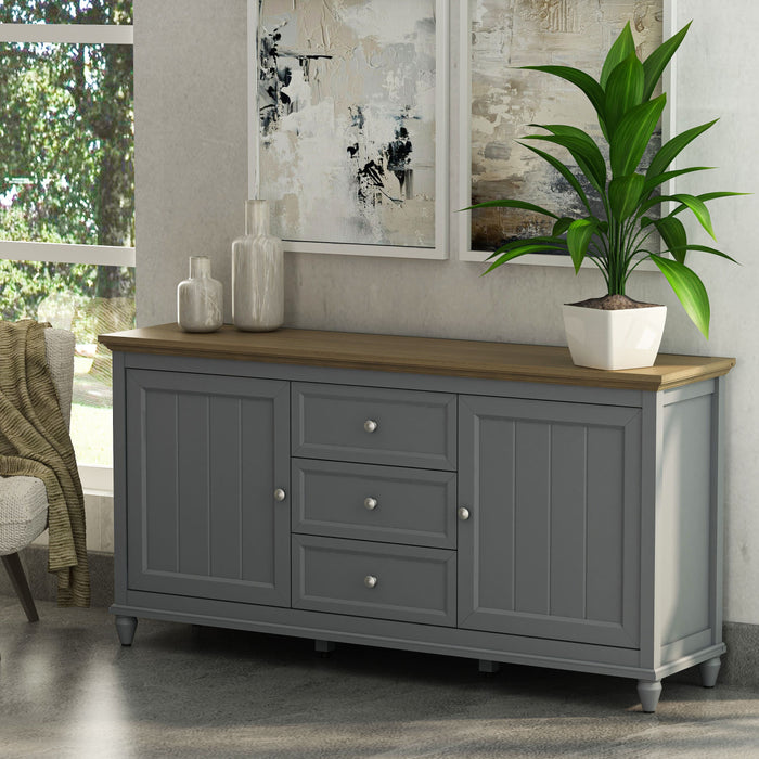 Anderson Teak Sideboards Anderson Teak Chenon Grey Paint Wash Wood Sideboard