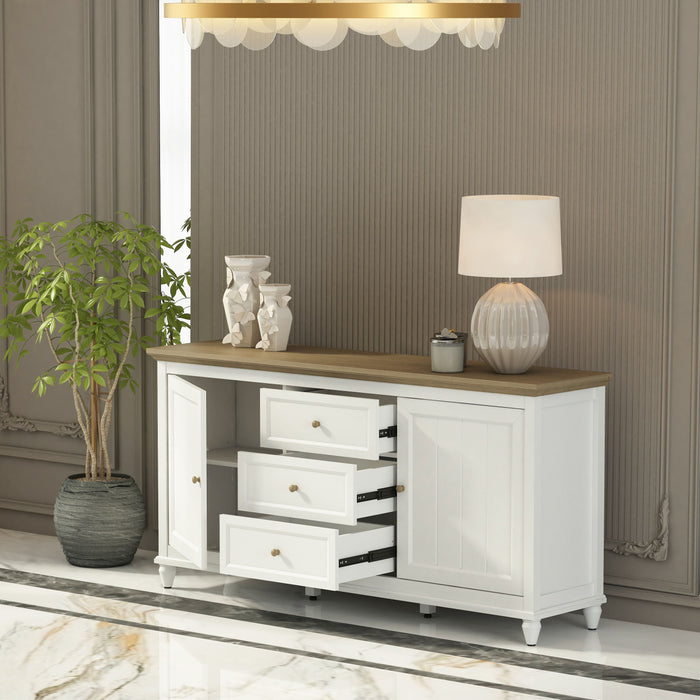 Anderson Teak Sideboards Anderson Teak Chenon White Paint Wash Wood Sideboard