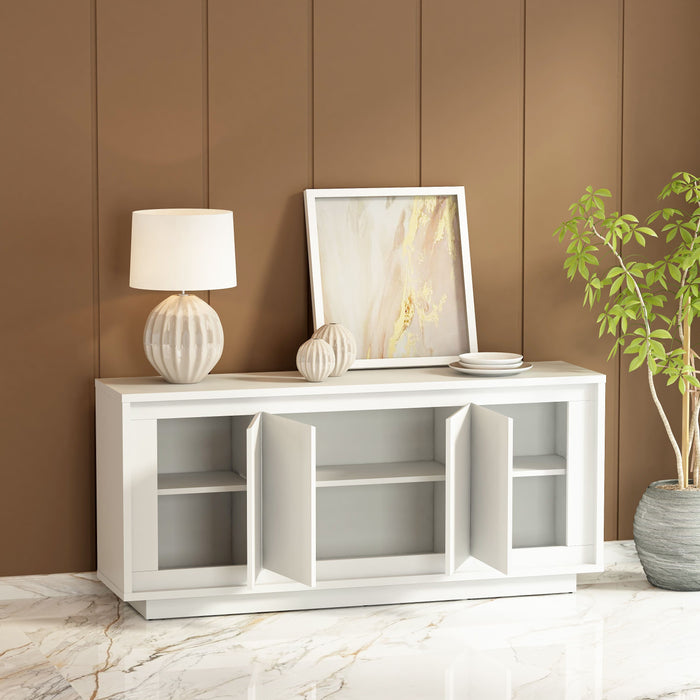 Anderson Teak Sideboards Anderson Teak Paraggi White Wood Shelves Sideboard