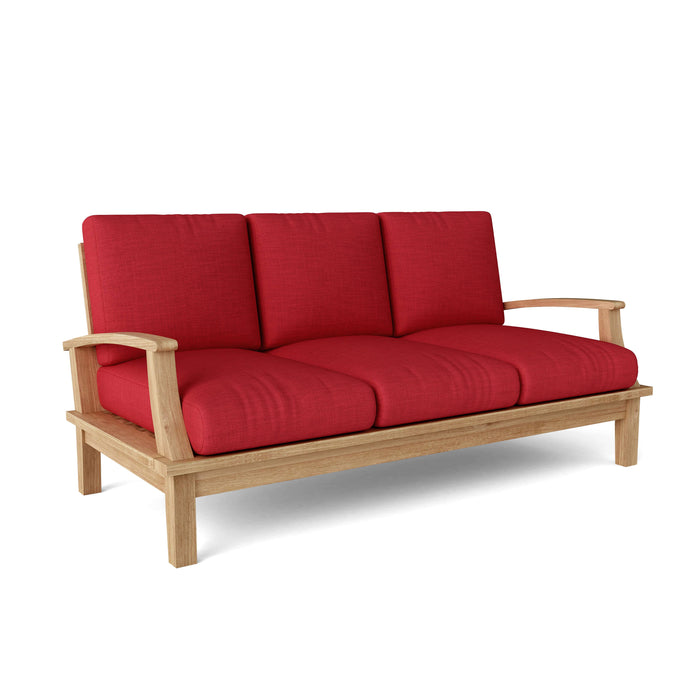 Anderson Teak Sofa Anderson Teak Brianna Outdoor Wood Deep Seating Sofa