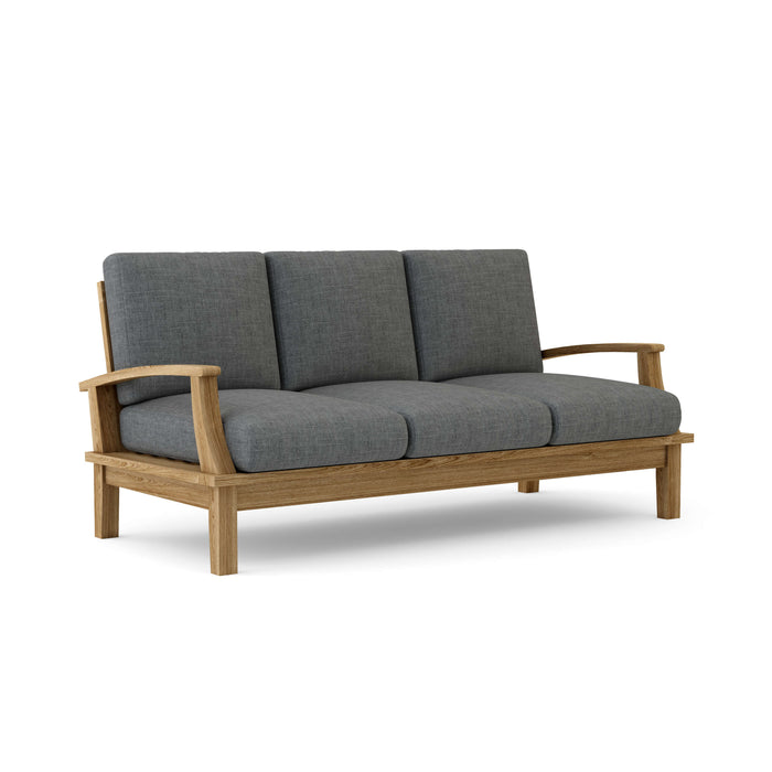 Anderson Teak Sofa Charcoal Anderson Teak Brianna Outdoor Wood Deep Seating Sofa