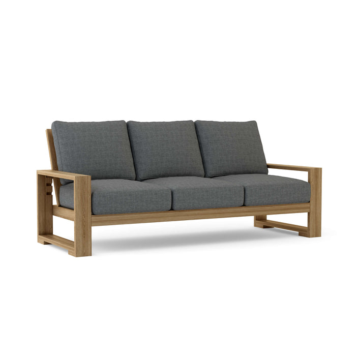 Anderson Teak Sofa Charcoal Anderson Teak Capistrano Outdoor Deep Seating Sofa