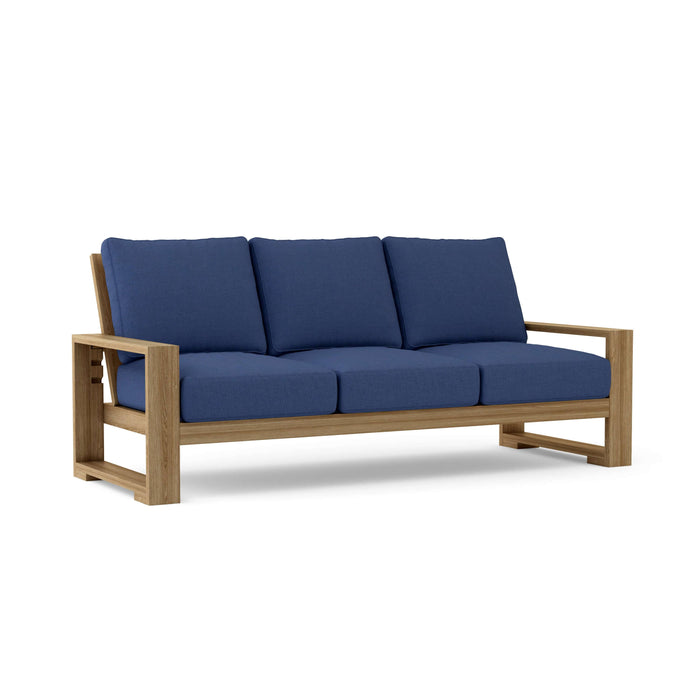 Anderson Teak Sofa Navy Anderson Teak Capistrano Outdoor Deep Seating Sofa