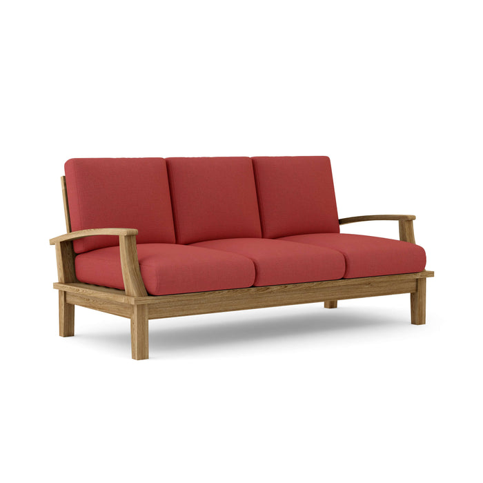 Anderson Teak Sofa Pomegranate Anderson Teak Brianna Outdoor Wood Deep Seating Sofa