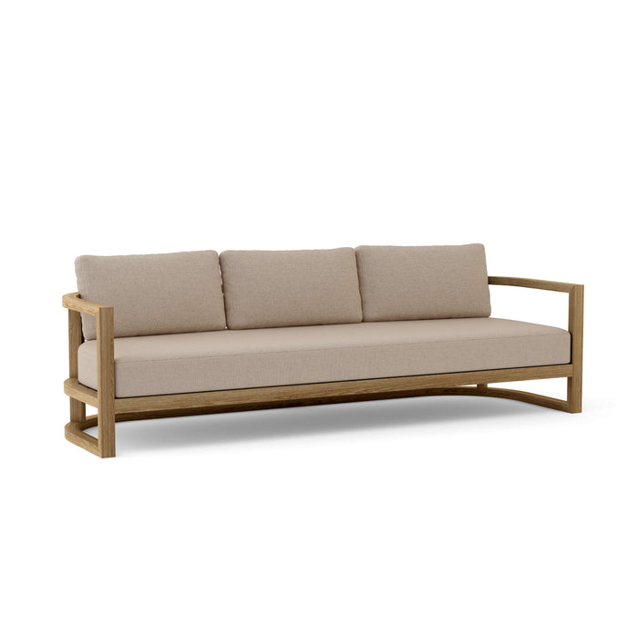 Anderson Teak Sofa/Sectional Ash Anderson Teak Junus Outdoor Wood Deep Seating 3-Seat Sofa