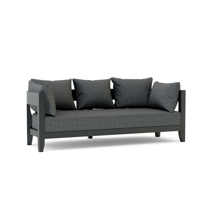 Anderson Teak Sofa/Sectional Charcoal Anderson Teak Coronado Outdoor Deep Seating Aluminum Sofa