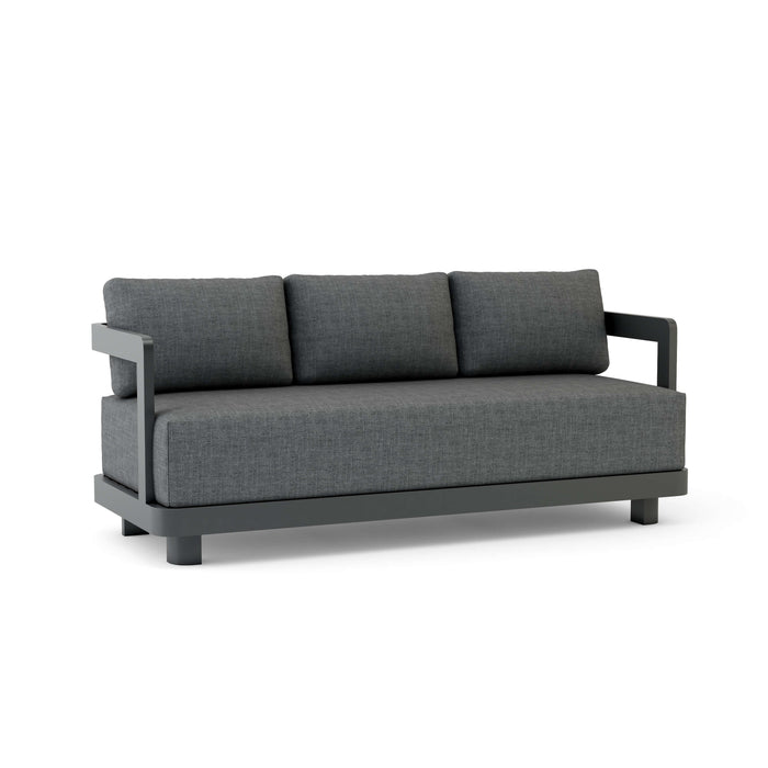 Anderson Teak Sofa/Sectional Charcoal Anderson Teak Granada Outdoor Deep Seating Aluminum Sofa