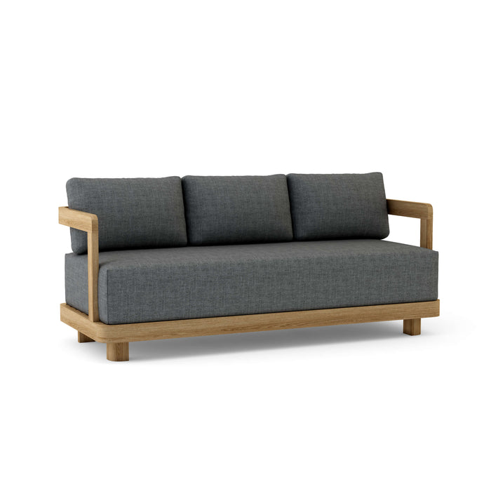 Anderson Teak Sofa/Sectional Charcoal Anderson Teak Granada Outdoor Wood Deep Seating Sofa