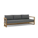 Anderson Teak Sofa/Sectional Charcoal Anderson Teak Junus Outdoor Wood Deep Seating 3-Seat Sofa